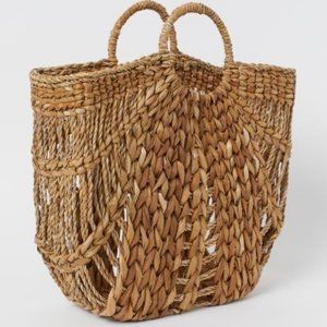 H&M Seagrass large Beach Bag NEW